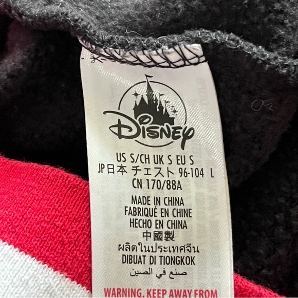 Disneyland Resort Disney World Mickey Christmas Holiday Sweatshirt M Black‎ Red - Picture 3 of 16